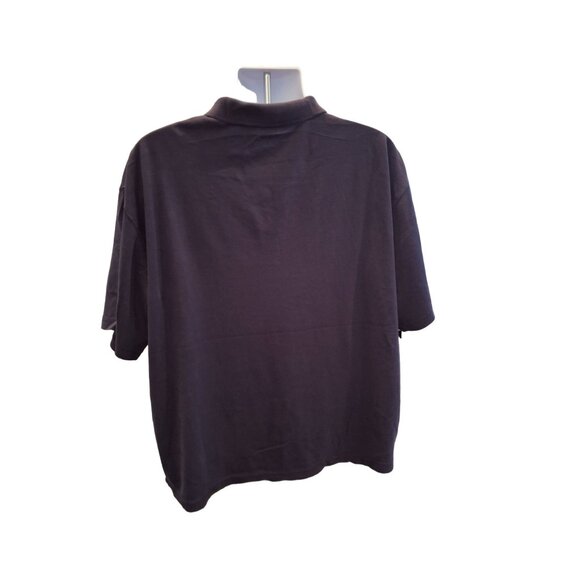 Joseph Abboud Short Sleeve Polo Shirt Mens 3X Navy Blue Classic Fit Casual - Picture 3 of 8